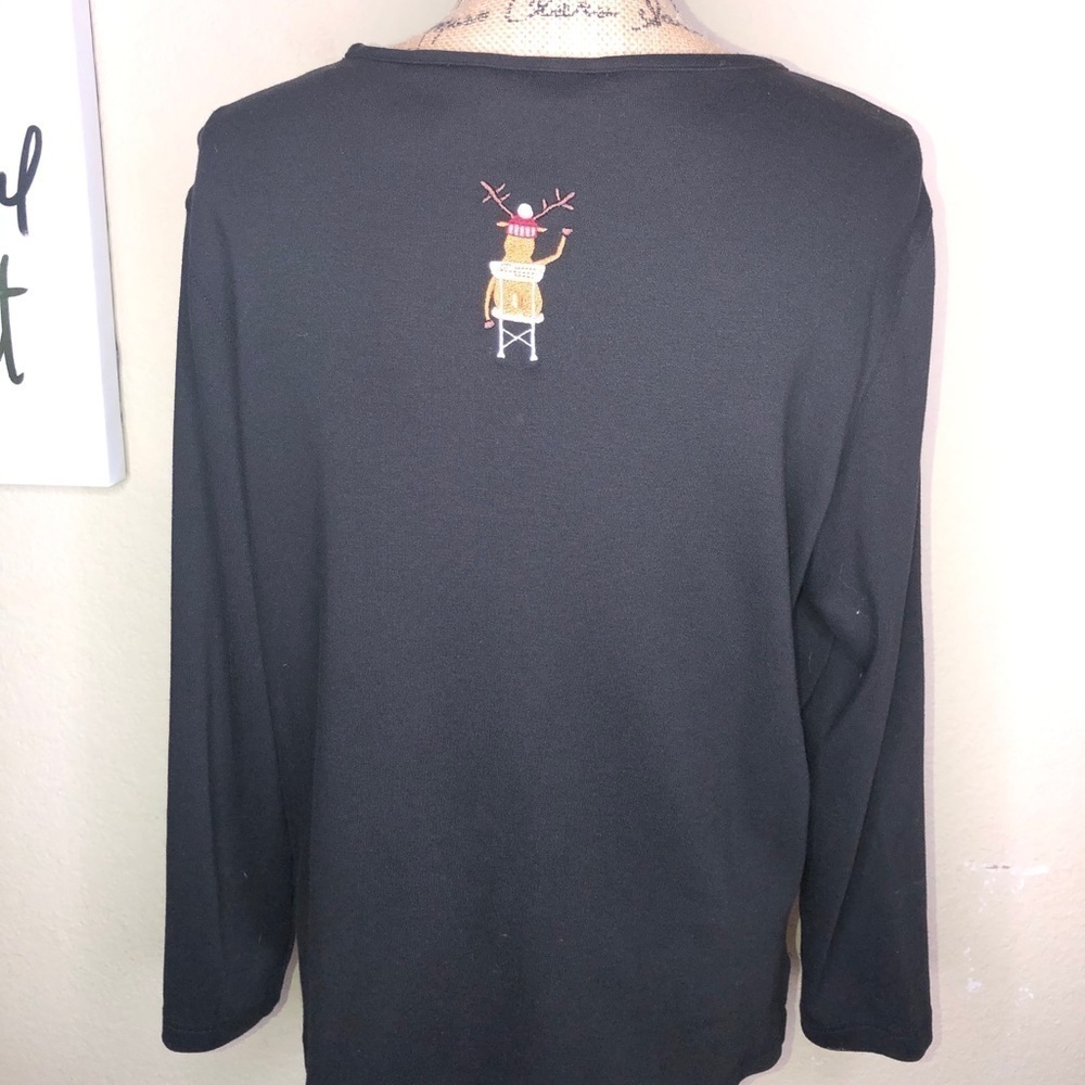 Vintage Bechamel Christmas Santa Teacher Top - Picture 5 of 7